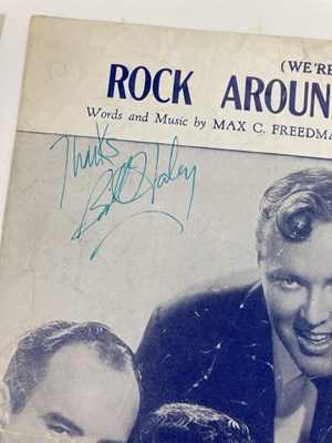 Lot 396 - BILL HALEY - THREE SIGNED PIECES OF SHEET MUSIC.