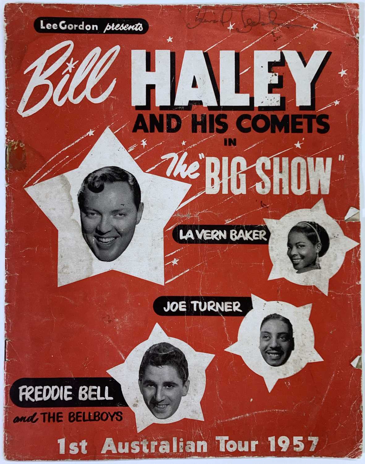 Lot 406 - BILL HALEY - SIGNED CONCERT PROGRAMME.