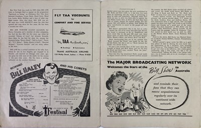 Lot 406 - BILL HALEY - SIGNED CONCERT PROGRAMME.