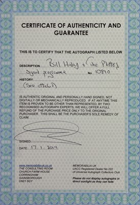Lot 406 - BILL HALEY - SIGNED CONCERT PROGRAMME.