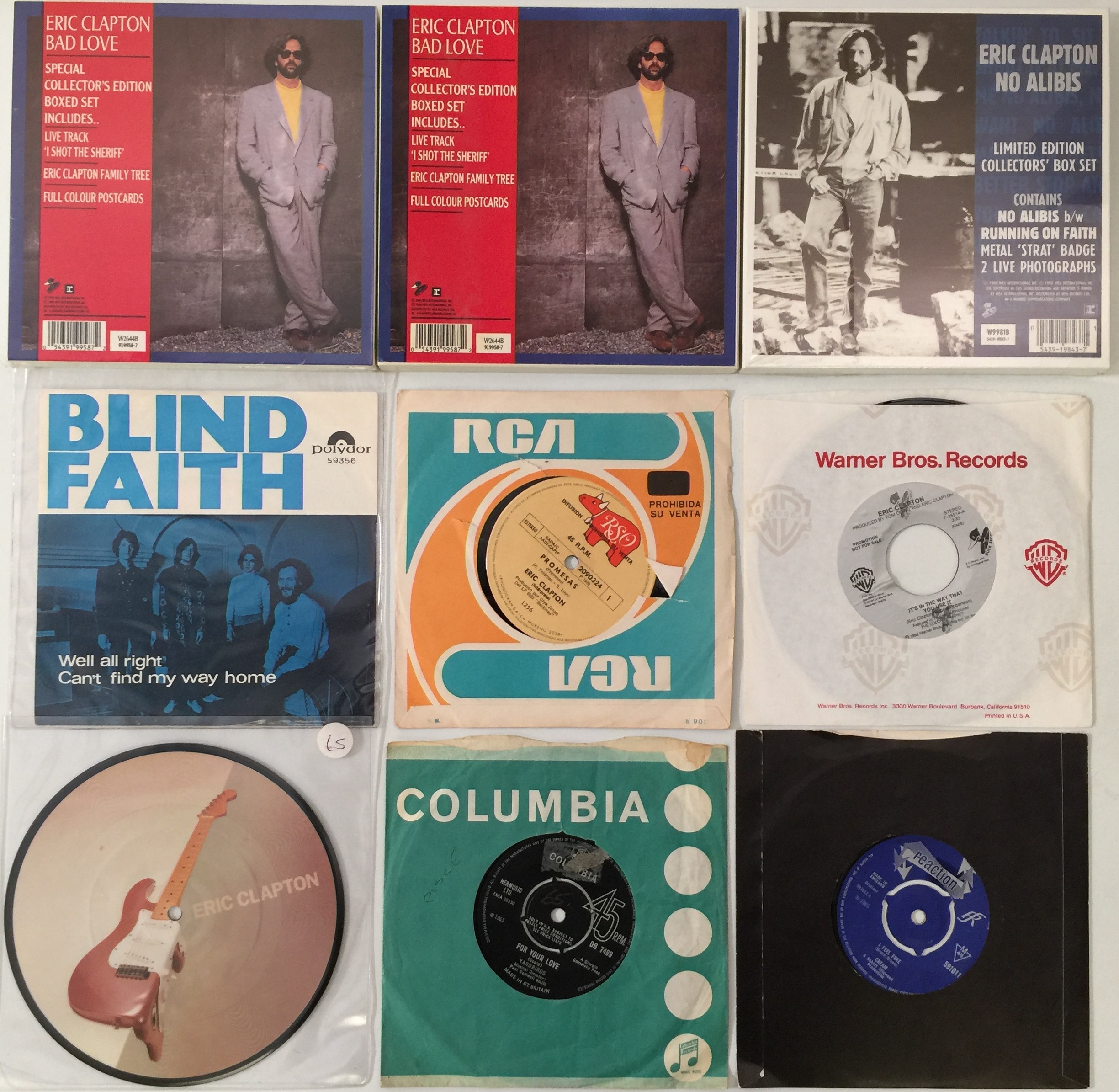 Lot 997 - ERIC CLAPTON & RELATED - 7 COLLECTION