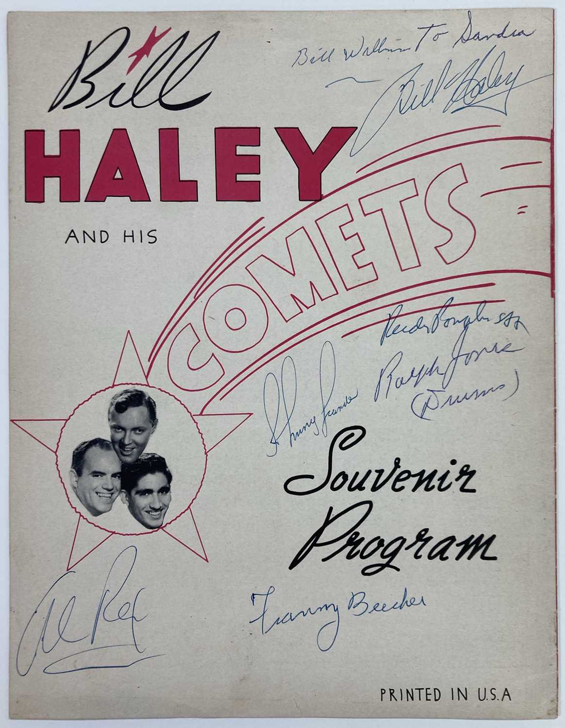 Lot 417 - BILL HALEY - SIGNED US CONCERT PROGRAMME.