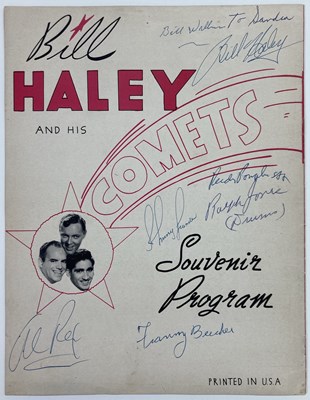 Lot 417 - BILL HALEY - SIGNED US CONCERT PROGRAMME.