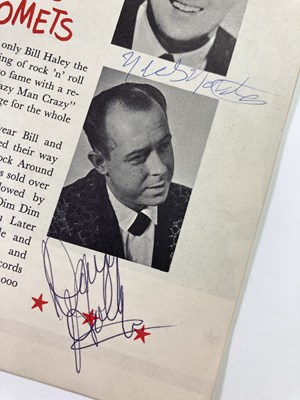 Lot 419 - BILL HALEY - A PAIR OF SIGNED ORIGINAL CONCERT PROGRAMMES.