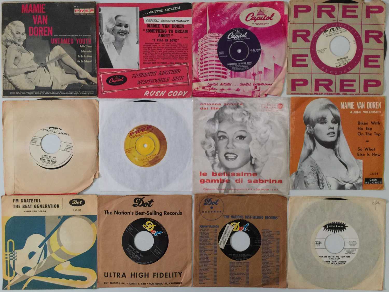 Lot 1004 - MAMIE VAN DOREN - 7"/EP COLLECTION