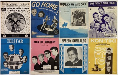 Lot 427 - ROCK AND ROLL SONGBOOKS AND SHEET MUSIC.