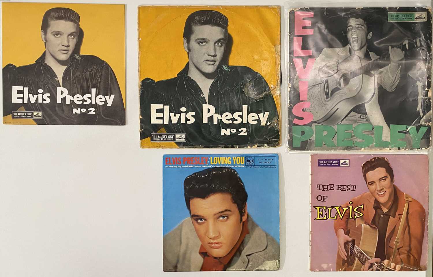 Lot 1020 - ELVIS PRESLEY - UK LP RARITIES