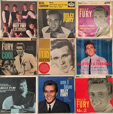 Lot 1022 - BILLY FURY - UK LP/10"/EP COLLECTION