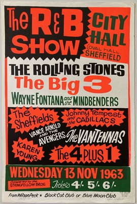 Lot 232 - THE ROLLING STONES - LIMITED EDITION COLIN DUFFIELD REPRINT POSTER.