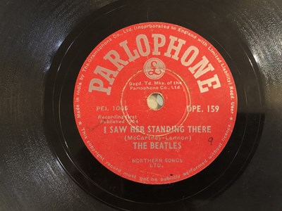 Lot 91 - THE BEATLES - I SAW HER STANDING THERE - ORIGINAL INDIAN PARLOPHONE 78RPM RELEASE (DPE 159)
