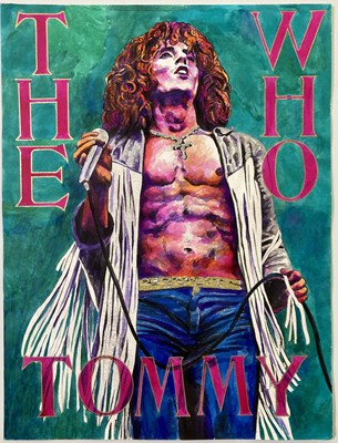 Lot 238 - THE WHO - ORIGINAL HAND PAINTED POSTER ART.