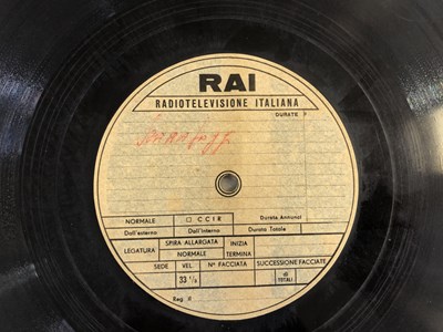 Lot 93 - THE BEATLES - RAI RADIOTELEVISIONE ITALIANA 12'' ACETATE RECORDING - NO REPLY/PS I LOVE YOU