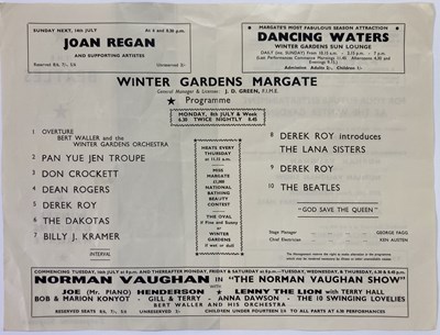 Lot 532 - THE BEATLES - ORIGINAL MARGATE WINTER GARDENS CONCERT PROGRAMME 1963.