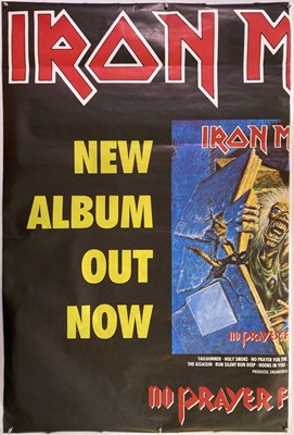Lot 247 - IRON MAIDEN TWO-PART 1990 BILLBOARD POSTER.