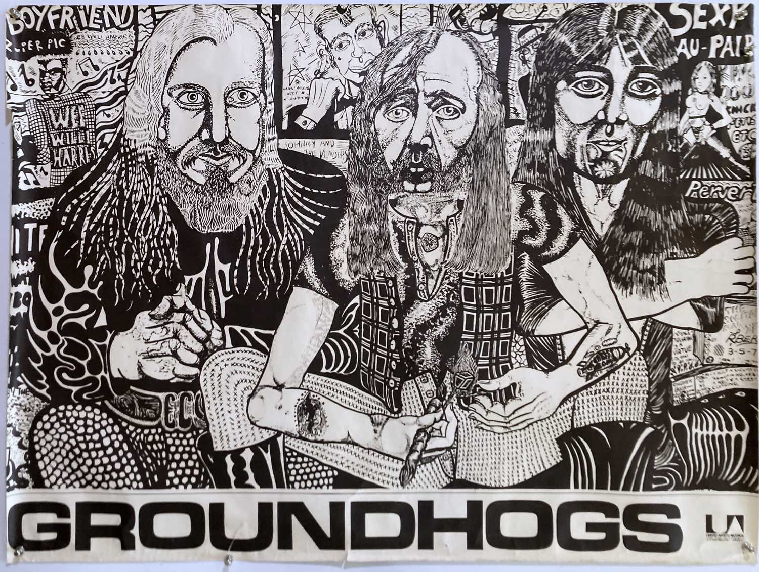 Lot 251 - GROUNDHOGS CIRCA 1971 POSTER.