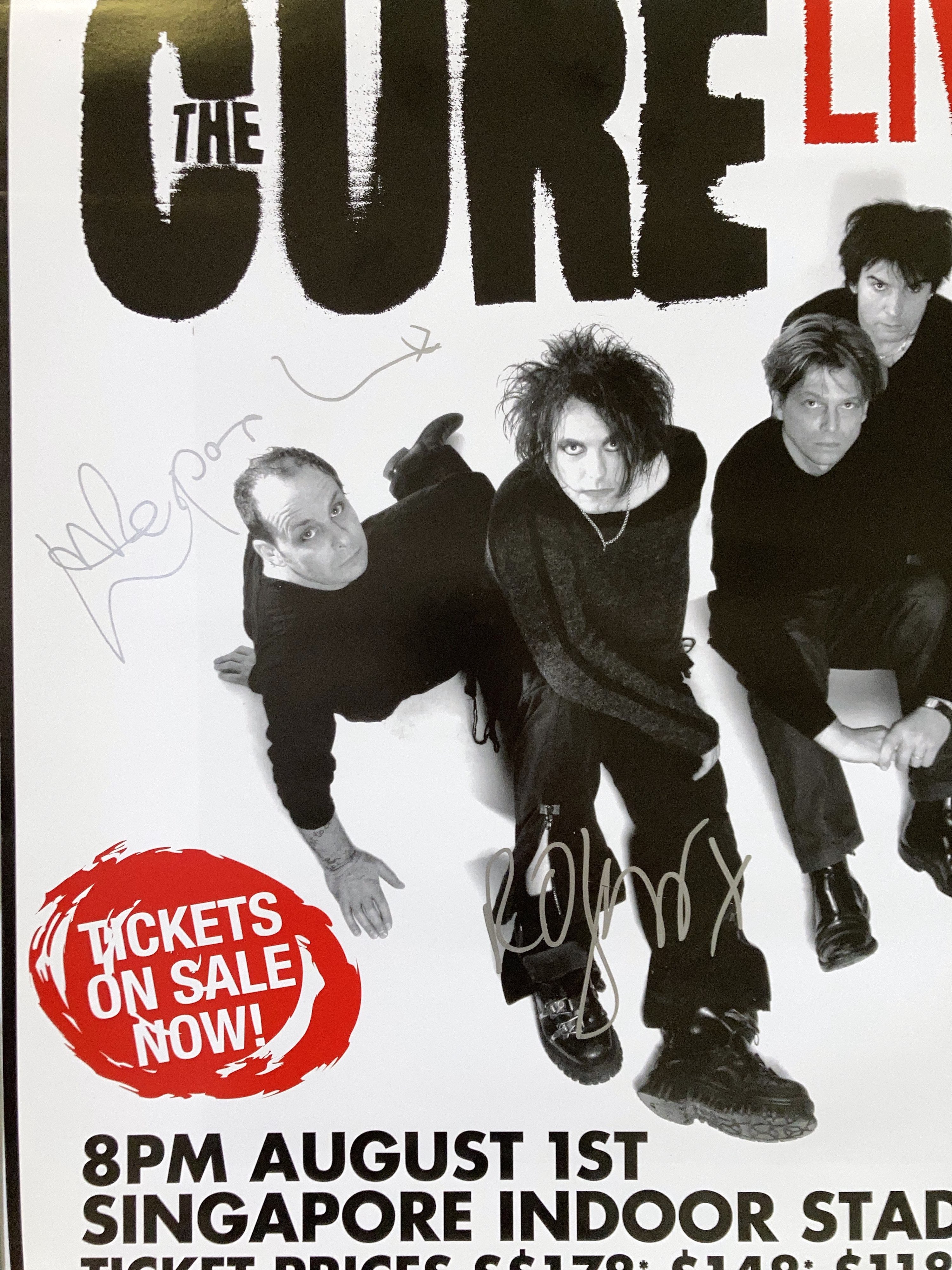 Lot 488 - THE CURE - A SIGNED POSTER / LIMITED EDITION