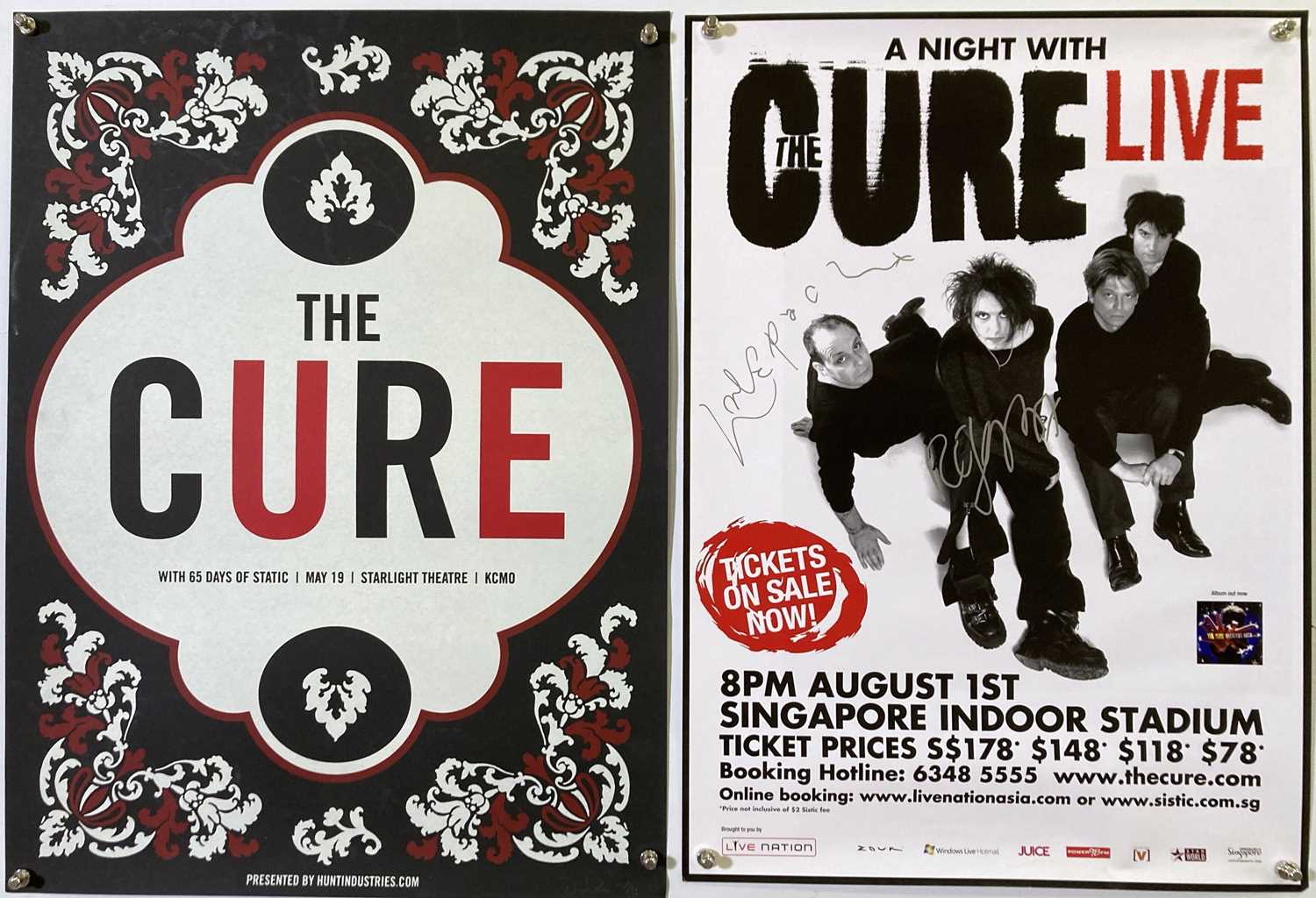 Lot 491 - THE CURE - A SIGNED POSTER / LIMITED EDITION
