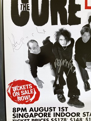 Lot 492 - THE CURE - A SIGNED POSTER / LIMITED EDITION PRINT.