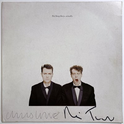 Lot 328 - PET SHOP BOYS - A SIGNED LP.