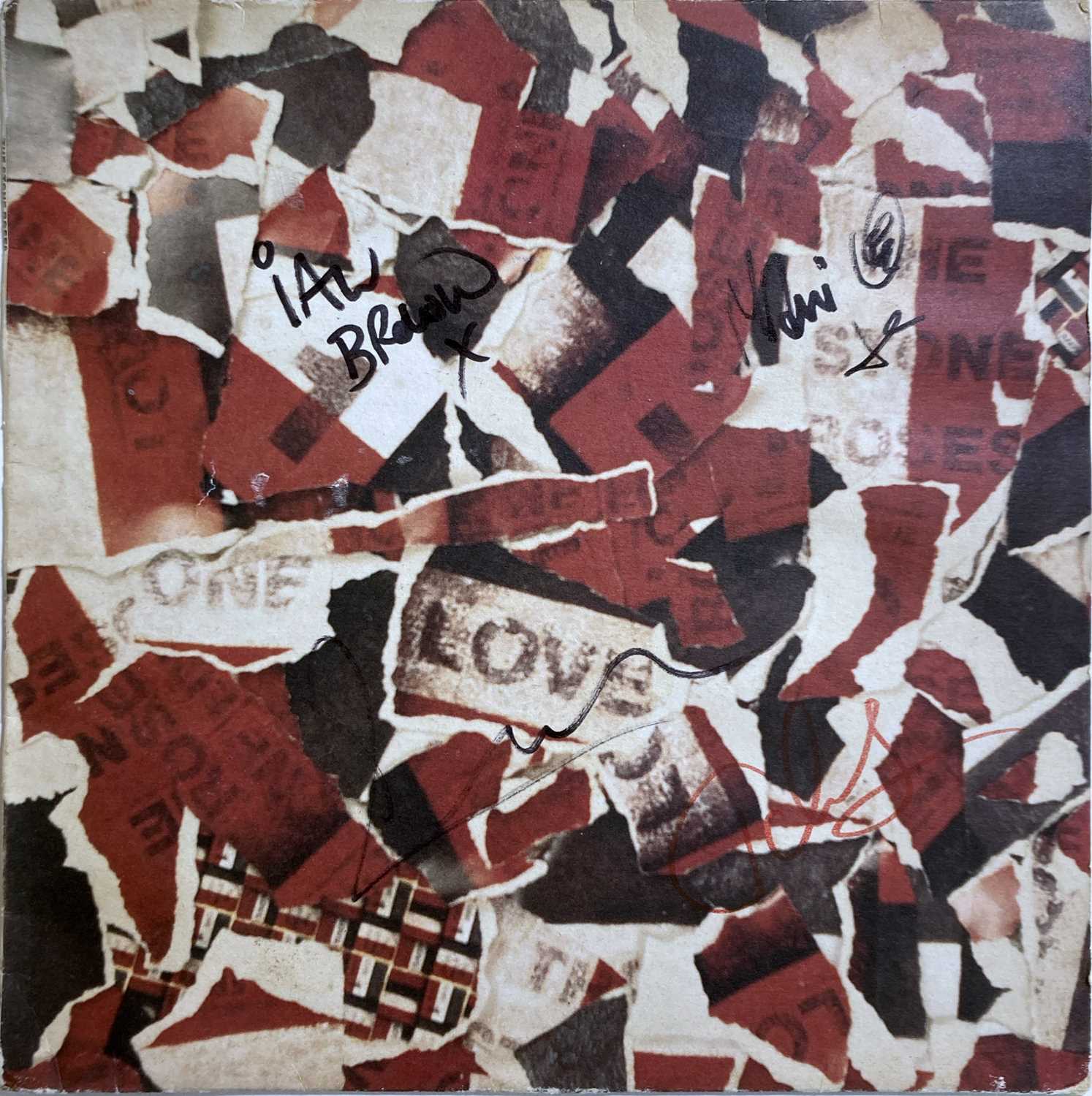 Lot 446 - STONE ROSES - ONE LOVE SIGNED 12".