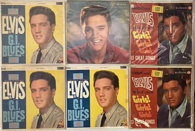 Lot 1254 - ELVIS PRESLEY - RCA 'RED AND SILVER SPOT' LP COLLECTION