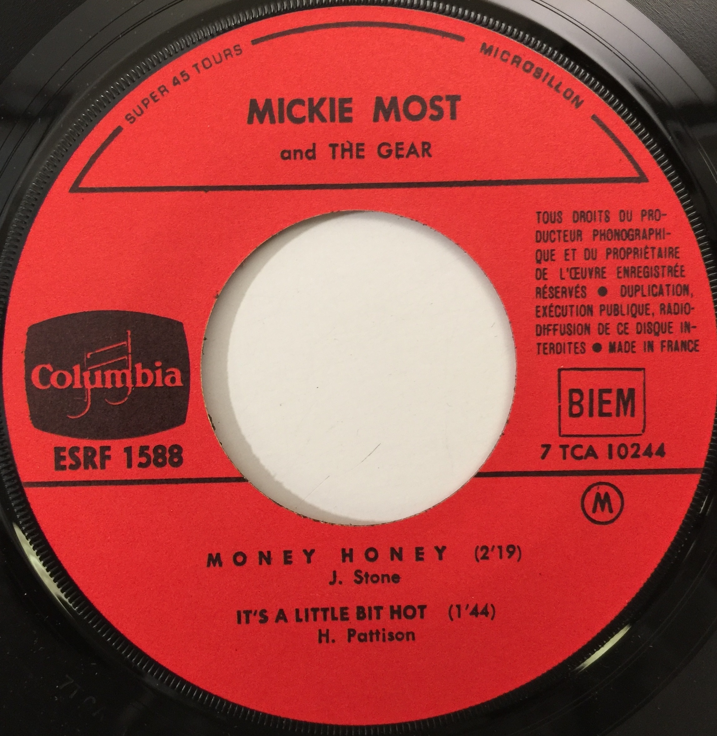 Mickie Most - That's Alright☆REPRO 7″激レア Lot 884 - MICKIE MOST - THAT'S ALRIGHT/ MONEY HONEY 7
