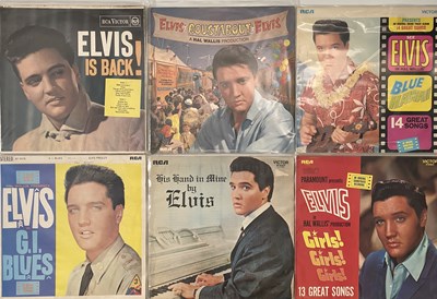 Lot 1253 - ELVIS PRESLEY - 'ORANGE RCA VICTOR' LABEL LPs