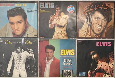 Lot 1253 - ELVIS PRESLEY - 'ORANGE RCA VICTOR' LABEL LPs