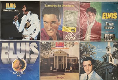 Lot 1253 - ELVIS PRESLEY - 'ORANGE RCA VICTOR' LABEL LPs