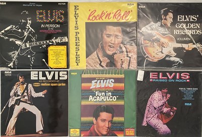 Lot 1253 - ELVIS PRESLEY - 'ORANGE RCA VICTOR' LABEL LPs