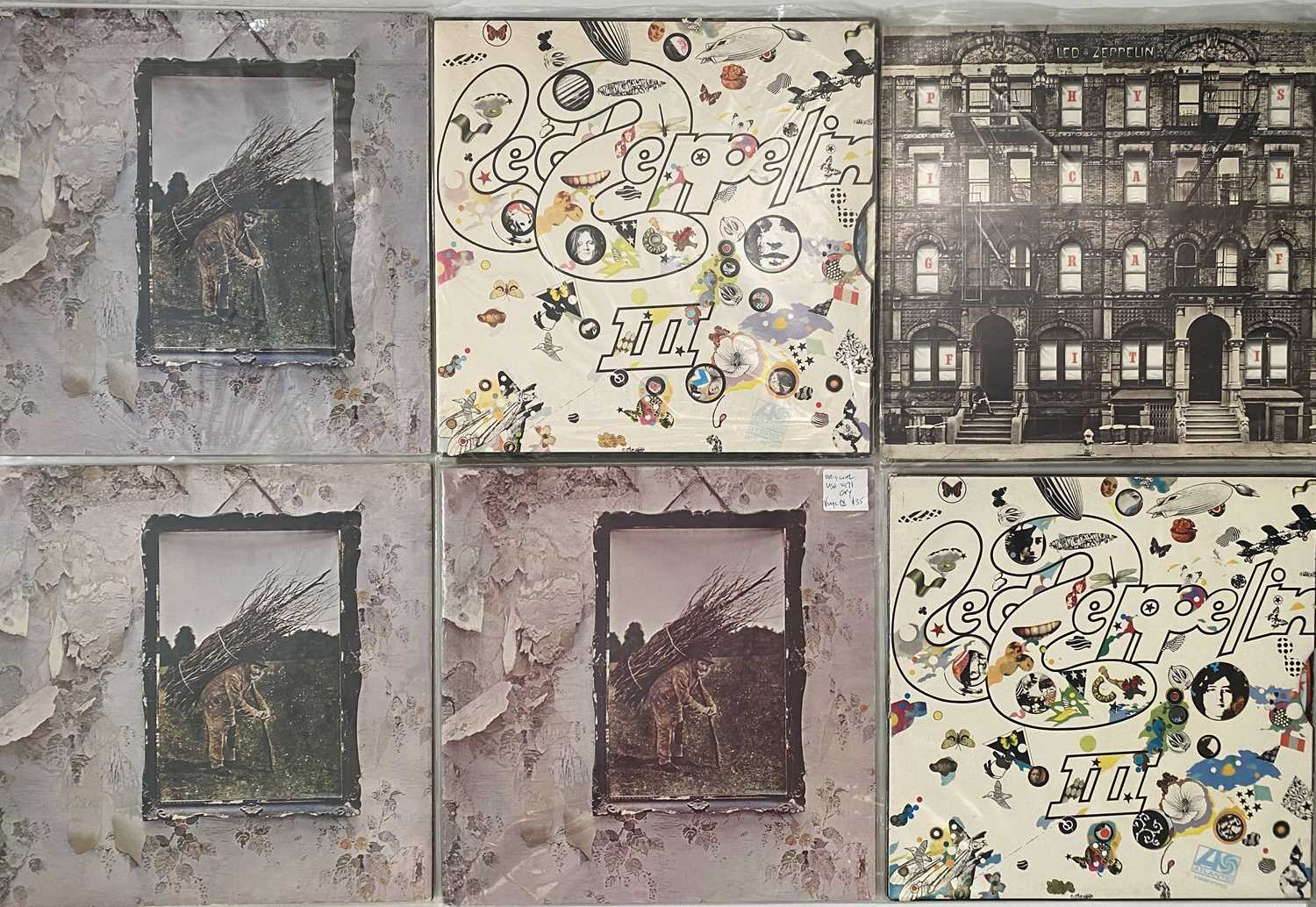 Lot 1041 - LED ZEPPELIN - STUDIO LP COLLECTION PLUS IMMIGRANT SONG JAPANESE 7"