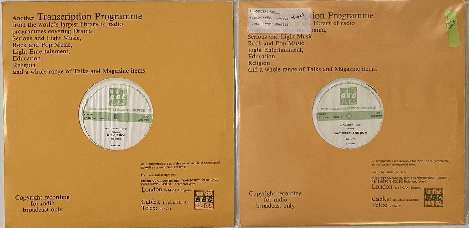 Lot 889 - THAT PETROL EMOTION/ THEN JERICO - BBC TRANSCRIPTION LPs