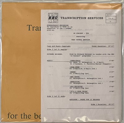 Lot 889 - THAT PETROL EMOTION/ THEN JERICO - BBC TRANSCRIPTION LPs