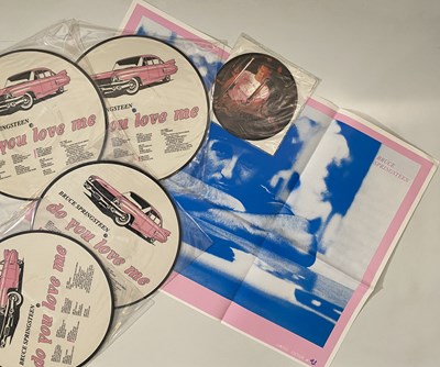 Lot 902 - BRUCE SPRINGSTEEN - DO YOU LOVE ME LP SETS (PINK VINYL/ PICTURE DISCS)