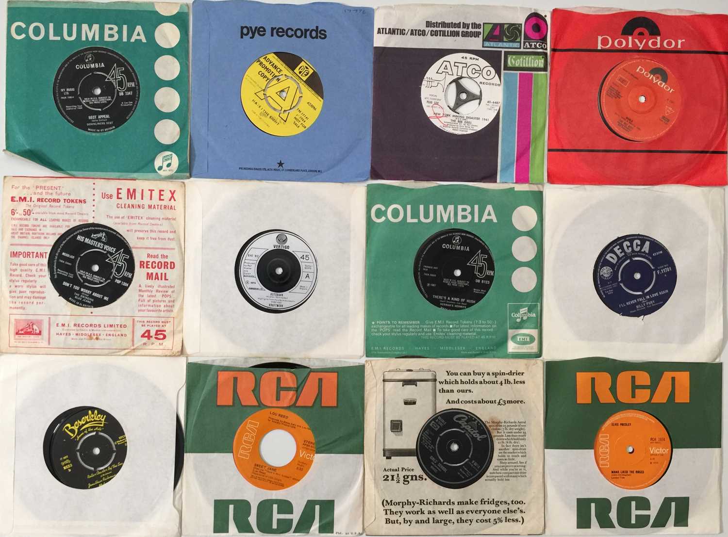 Lot 906 7" COMPANY RECORD SLEEVES (PLUS 7"