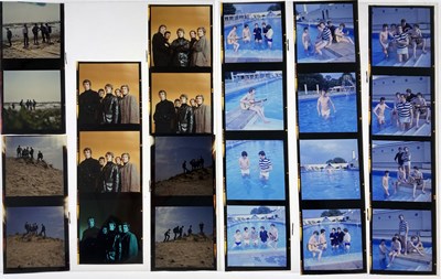 Lot 205 - THE MOODY BLUES - 110 PHOTO NEGATIVES (1965).