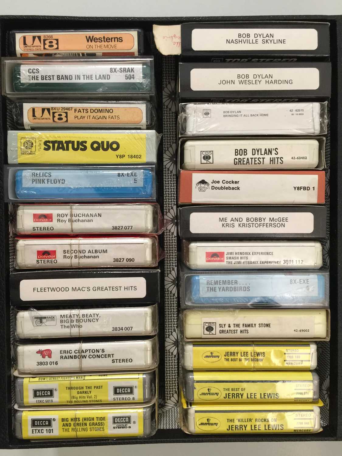 Lot 1124 - CLASSIC ROCK - 8 TRACK CASSETTES