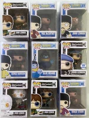 Lot 560 - THE BEATLES / POP CULTURE - FUNK POP FIGURINES.