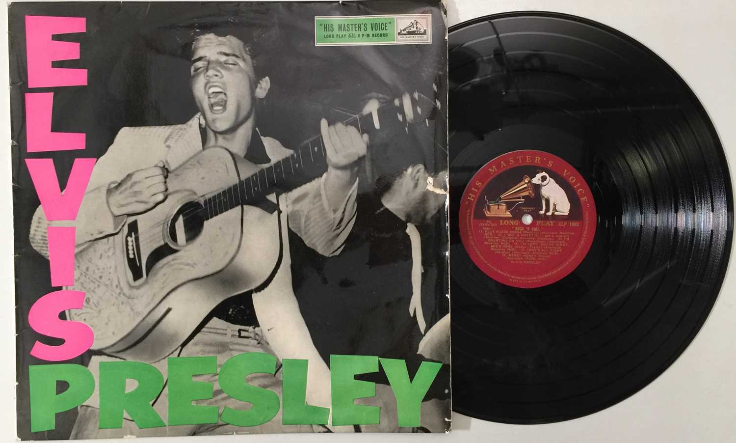 Lot 1136 - ELVIS PRESLEY - ROCK N ROLL LP (UK RED/ GOLD - HMV - CLP 1093)