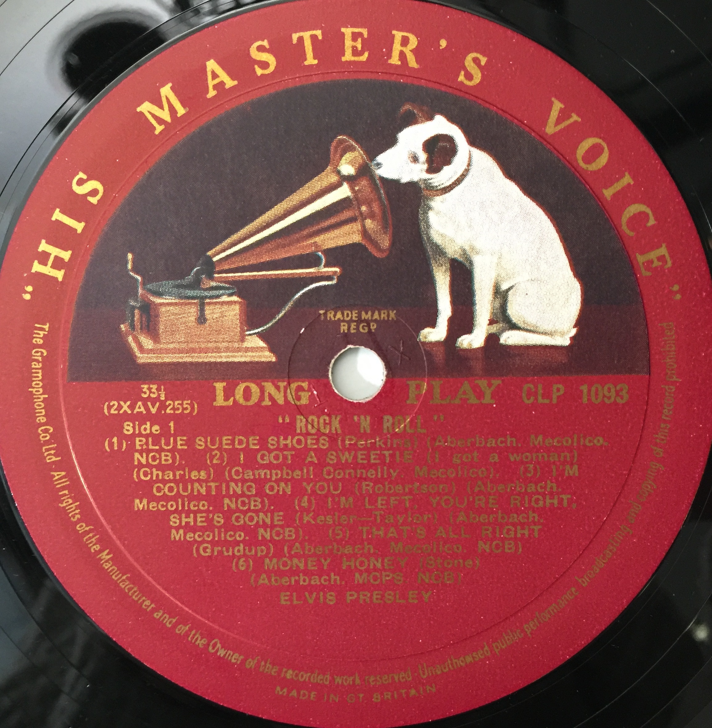 Elvis Presley Rock 'n' Roll UK盤 LP 両面マト1 Elvis Presley Rock 'n' Roll No1' Mono-II-Stereo - EIN
