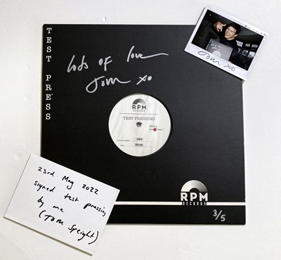Lot 170 - TOM SPEIGHT - SIGNED WHITE LABEL TEST PRESSING OF EVERYTHING'S WAITING FOR YOU.