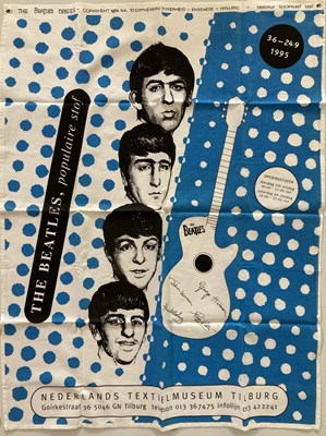 Lot 565 - THE BEATLES - TEA TOWEL/DRESS MATERIAL.