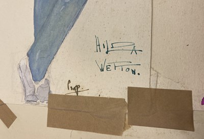 Lot 121 - HILDA WETTON (1896-1980) - HAND DRAWN WINDMILL THEATRE COSTUME DESIGN