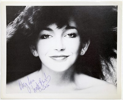 Lot 346 - KATE BUSH - SIGNED 8 X 10" PHOTO.