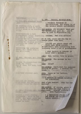 Lot 127 - DOCTOR WHO MARK OF THE RANI PART ONE ORIGINAL SCRIPT