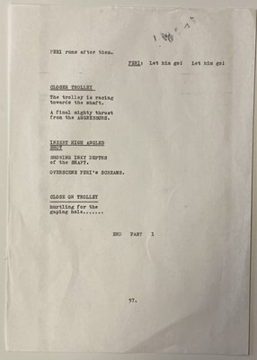 Lot 127 - DOCTOR WHO MARK OF THE RANI PART ONE ORIGINAL SCRIPT
