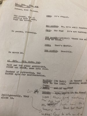 Lot 128 - DOCTOR WHO MARK OF THE RANI PART ONE ORIGINAL SCRIPT