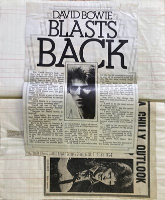 Lot 372 - DAVID BOWIE MEMORABILIA.