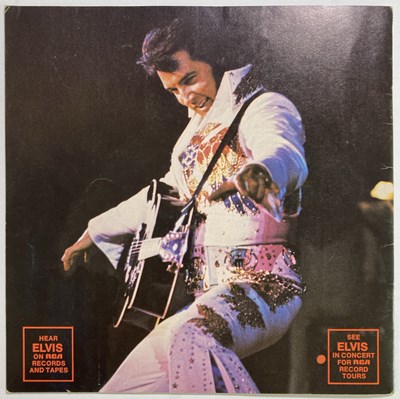 Lot 435 - ELVIS - RARE 1975 HILTON SOUVENIR MENU.