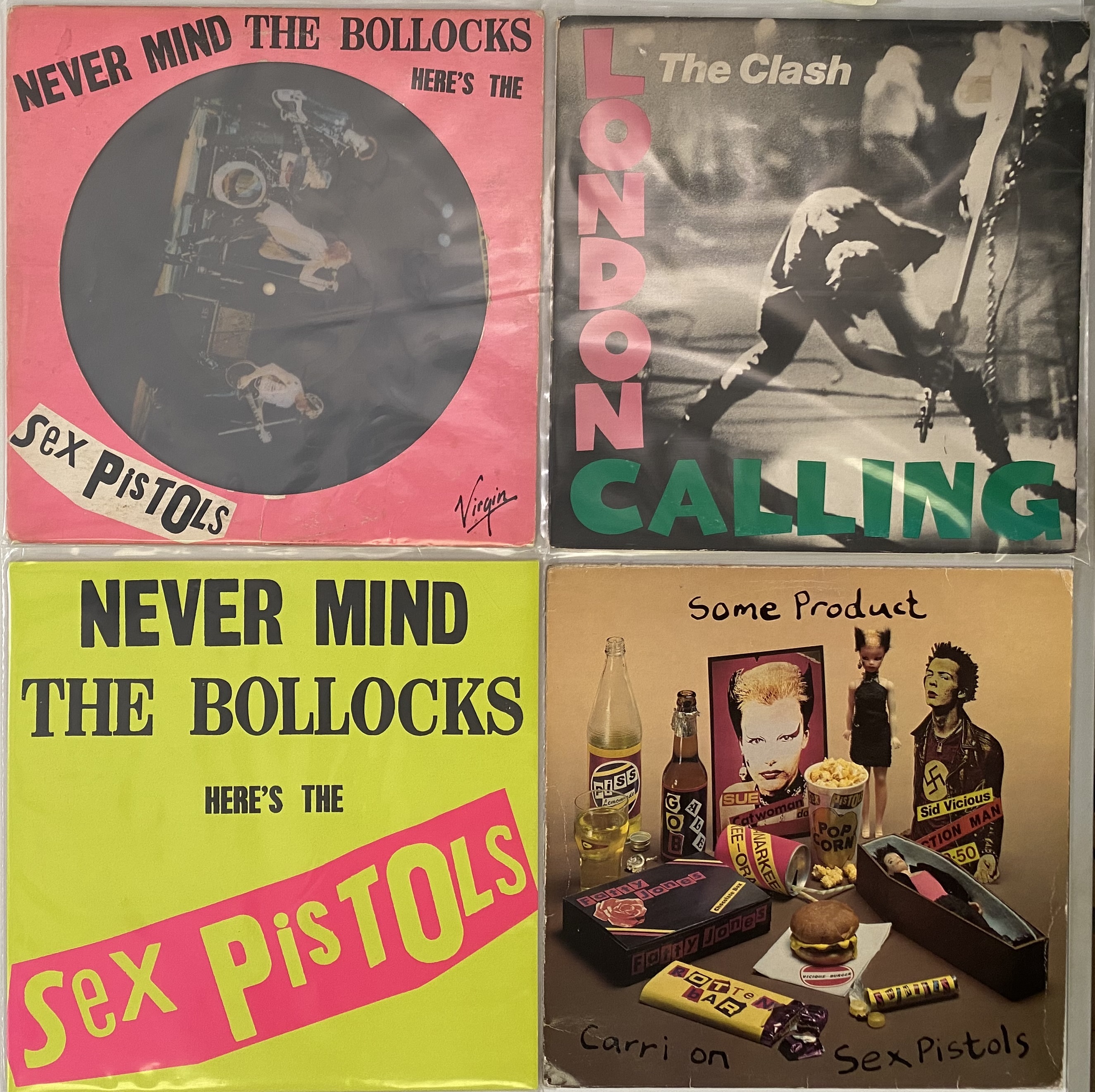 Lot 1180 - SEX PISTOLS/CLASH - LPs